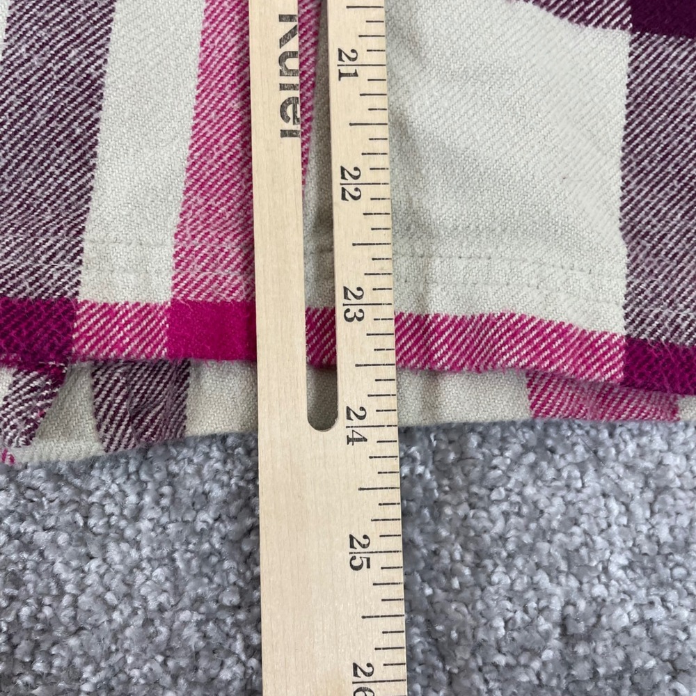 Patagonia Flannel Shirt Womens 4 Cotton Pink Plaid Button Up Camping Lumberjack - Picture 8 of 11